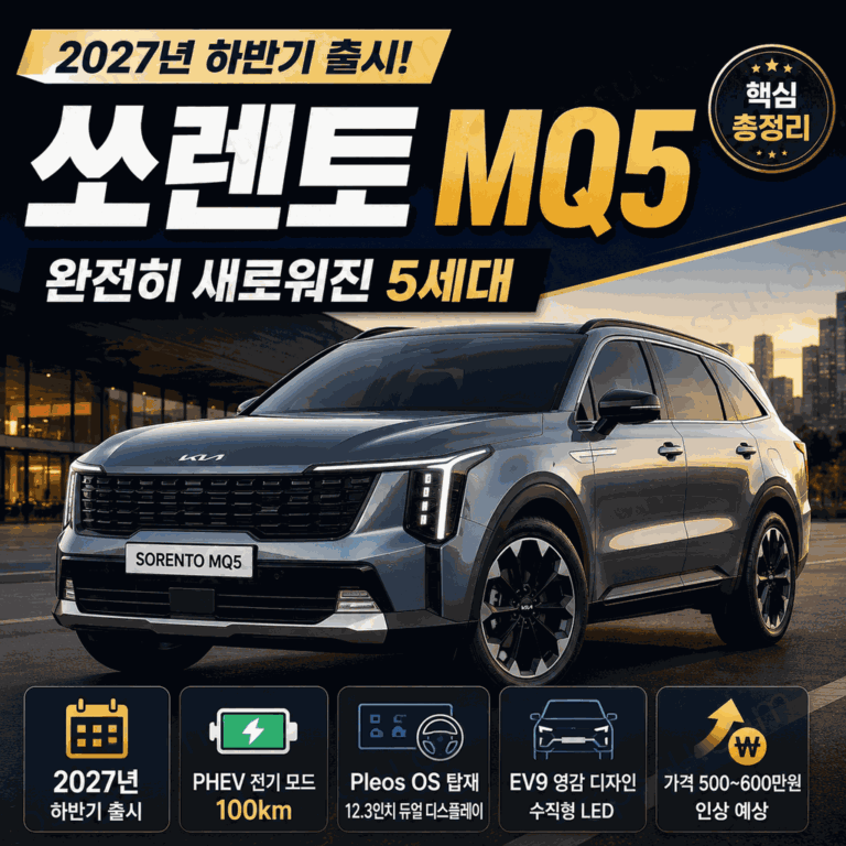 쏘렌토 풀체인지 MQ5 2027