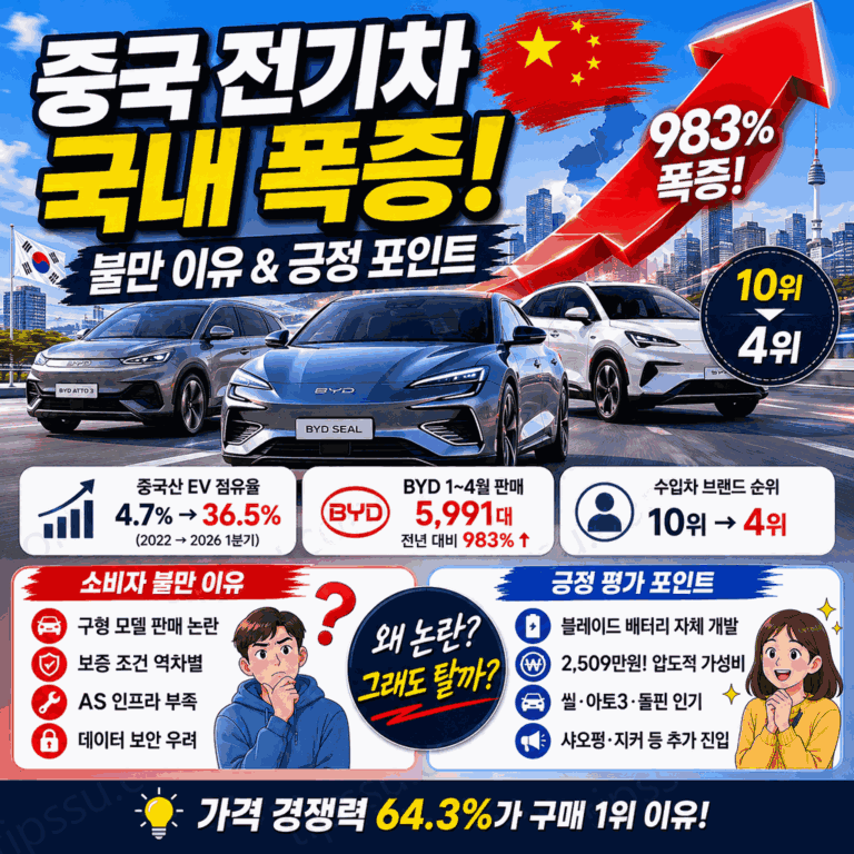 2026 국내 중국 전기차 시장