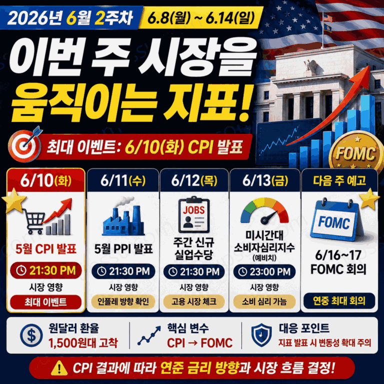 2026년 6월 2주차 미국 경제 일정
