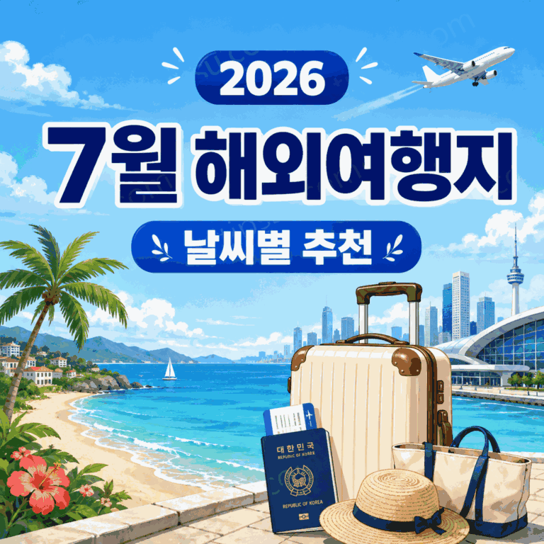 7월 해외여행지 추천 2026
