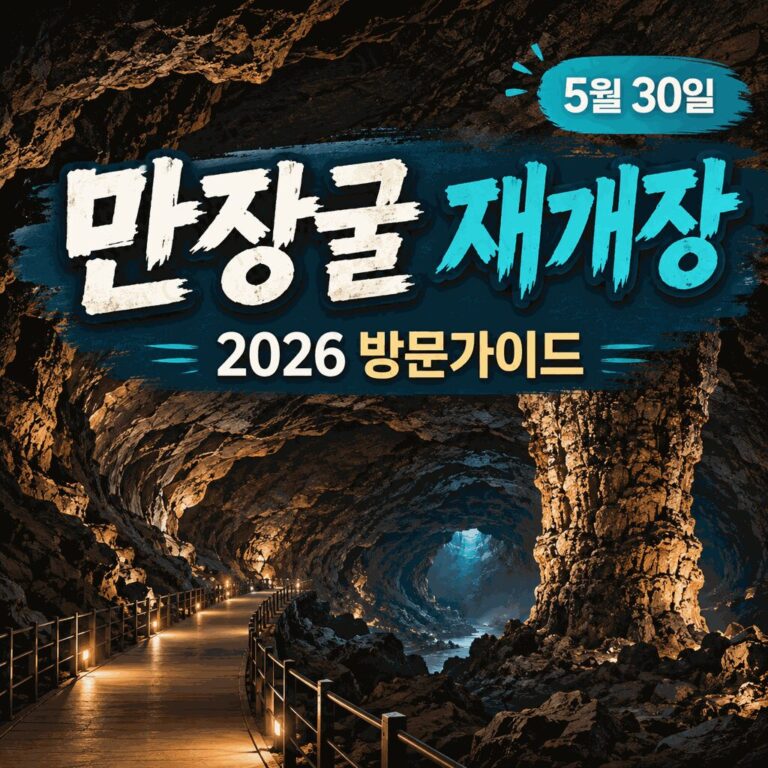 제주 만장굴 재개장 2026