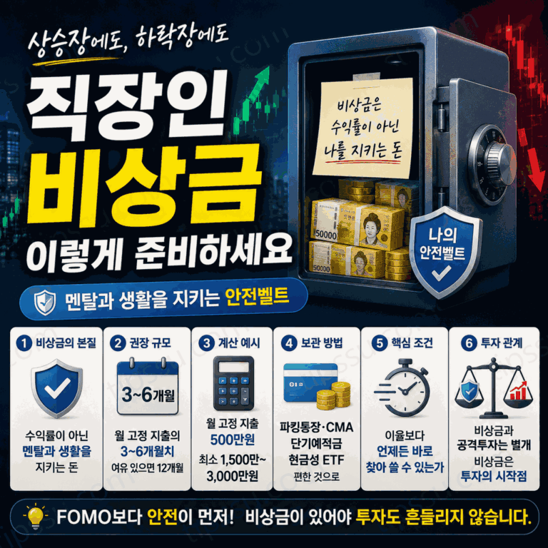 직장인 비상금, 수익률보다 중요한 이유