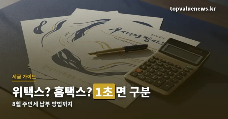 위택스 홈택스 차이와 주민세 납부 썸네일