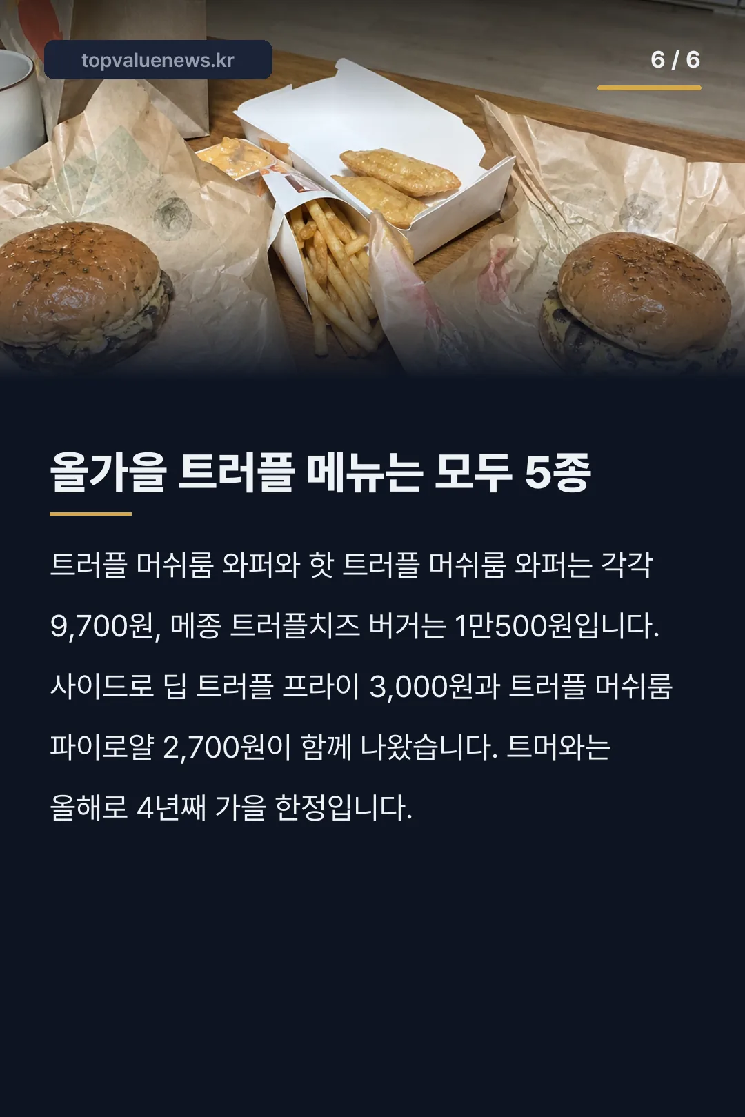 버거킹 메종 트러플치즈 버거 카드뉴스 6