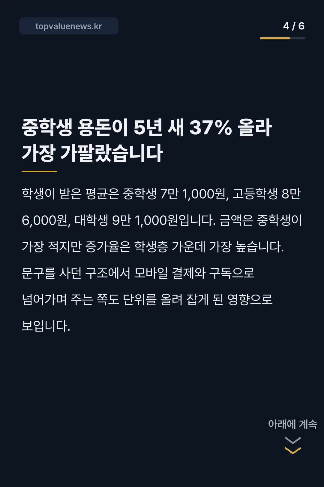 추석 용돈 평균 금액 카드뉴스 4