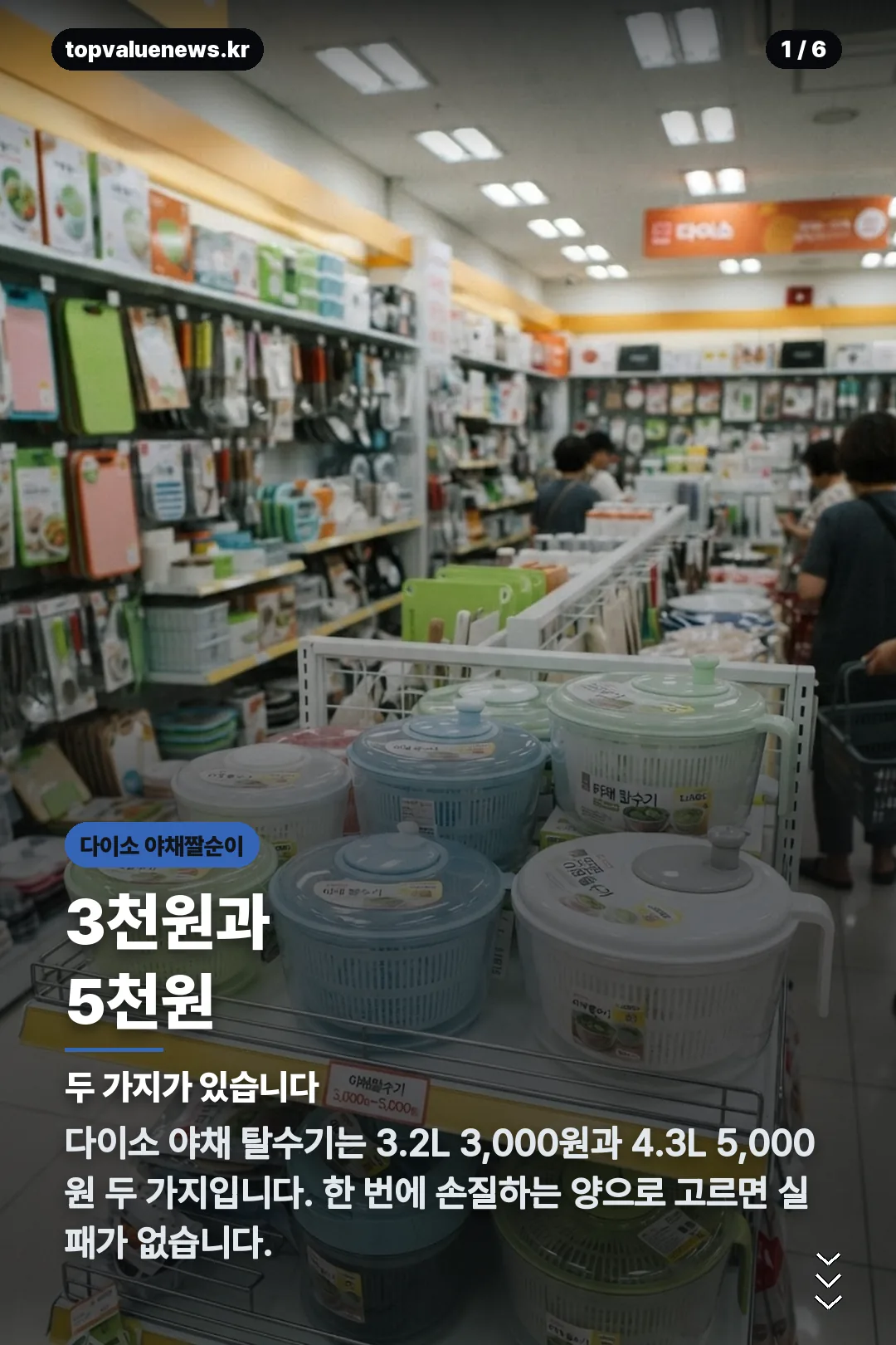 다이소 야채짤순이 카드뉴스 1