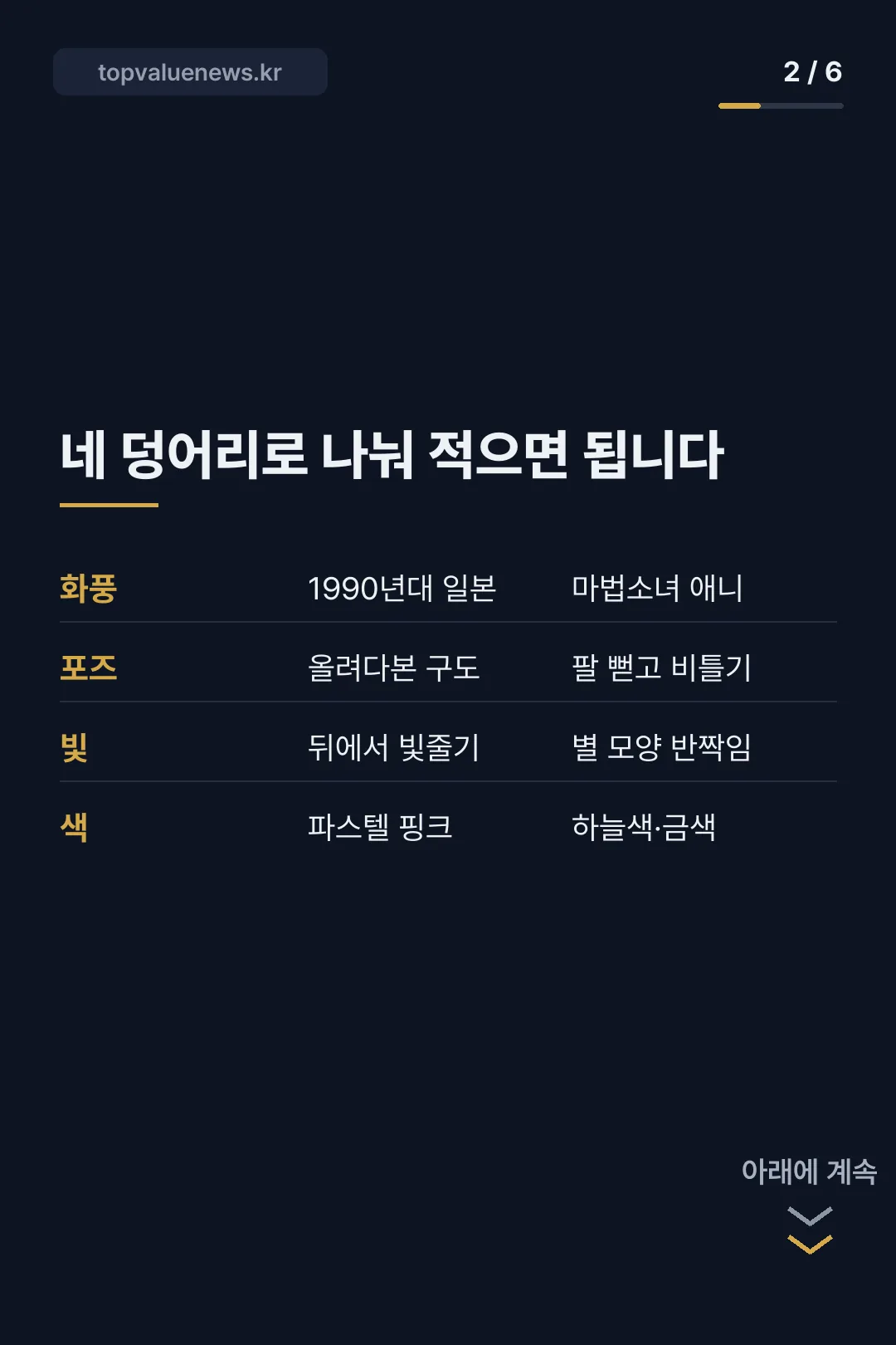세일러문 변신 AI 이미지 프롬프트 카드뉴스 2