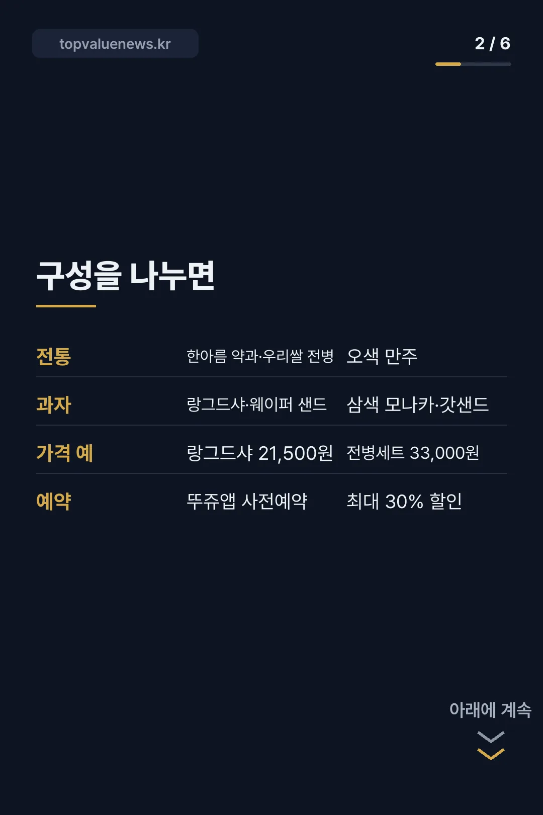 뚜레쥬르 추석 선물세트 카드뉴스 2