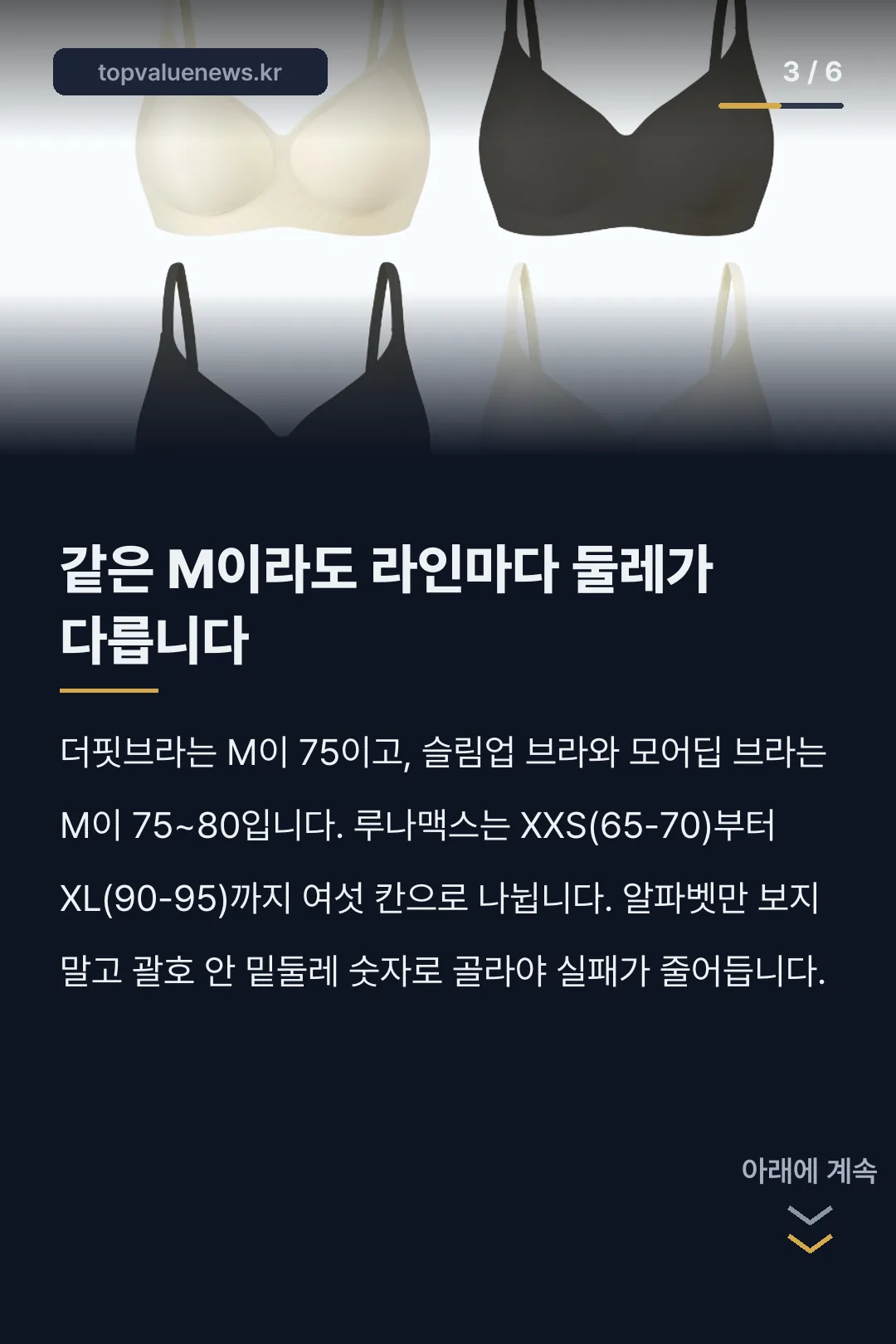 아나콘다이너웨어 라인업과 사이즈 카드뉴스 3