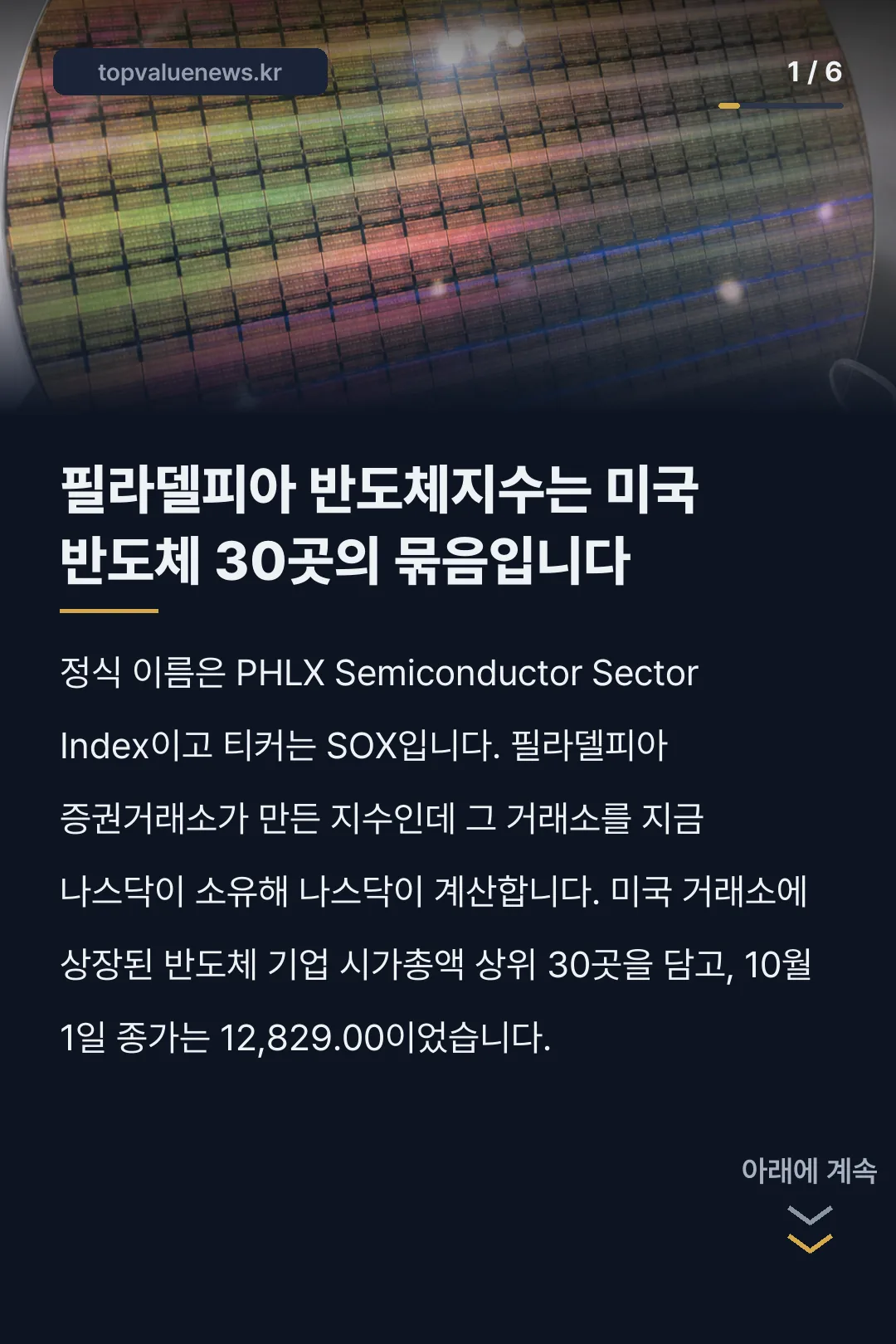 필라델피아 반도체지수 SOX 구성과 추종 ETF 카드뉴스 1
